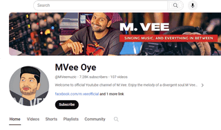 MVee oye-YouTube music channel of melodious songs and religious bhajans of an Indian Punjabi young man M Vee.